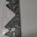 Stainless Steel Stove Gap Covers,Stove Gap Filler, Range Trim Kit, Stove Gap Guards, Heat Resistant and Easy to Clean, Easy retractable Length 13.8" to 27.5", Width 0.79",Black(2PCS)