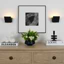 HEQIQEH Modern Style Battery Operated RGB Wall Sconces 2-Pack, Adjustable LED Cube Indoor Up and Down Wall Lamp with Remote Control, Dimmable Wall Lighting Fixtures for Bedroom, Hallway, Living Room