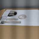 Rattan fandelier Ceiling Fans with Lights, Fandelier Chandelier Ceiling Fan and Remote,Boho,Flush Mount,Low Profile,for Bedroom,Living Room,(25.5 Inch,6 Speed