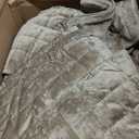 RECYCO Luxury Velvet Quilt King Size Bedding Set, Ultra Soft Velvet Comforter Set, Lightweight Quilted Channel Box Stitch Oversized Bedspread Coverlet for All Season, with 2 Shams, Natural Tan