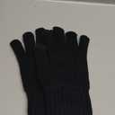 Winter Gloves for Women Men With Fleece Lining Knit Stretchy Touch Screen Thermal Warm Gloves for Cold Weather (Large, Black)