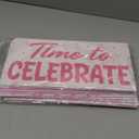 24 Designs Pink Bow Graduation Photo Booth Props Class of 2026 Coquette Double Sided 11x5.51'' Pink and White Graduation Decor Picture Props for Photoshoot Supplies Selfie Sign for Grad Prom Party