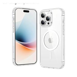 iPhone 13 Pro-Max Case: Clear Magnetic Phone Cases Compatible with Magsafe Slim Anti Yellowing Military Grade Drop Protection Rugged Protective Transparent Cell Phone Cover (A-Clear)