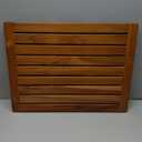 Utoplike (24"x18") Teak Wood Bath Mat, Shower Mats for Bathroom, Large for Spa Home or Outdoor