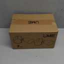 UME 2-Packs 2500 Lumen 32 Watt 28 LED Dual-Head Floodlight Outdoor, Full Metal Design, Waterproof Exterior Security Wall Light 5000K for Patio, Garden, Yard-Black