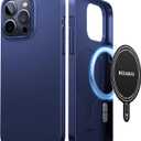 TORRAS Magnetic Slim-Fit for iPhone 15 Pro Max Case, Ultra-Thin 15 ProMax Phone Case Compatible with MagSafe, Lightweight Anti-Scratch Matte Hard iPhone 15 ProMax Case 6.7 inch OriginFit, Navy Blue