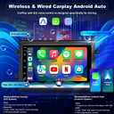 5GWifi Android Upgrade Car Radio for Ford Mustang 2005-2009, Explorer 2006-2010, Ford E150/E250/E350 2009-2014 7inch Touch Screen Stereo Head Unit Wireless Carplay Android Auto GPS Bluetooth FM Camera