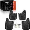 A-Premium Set of 4PCS Mud Flaps Splash Guards Mudguards with Hardware Accessories Compatible with GMC Canyon 2023-2024 Crew Cab Pickup, (not fit AT4X), Front and Rear(Driver and Passenger Side)