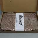 Velvet Recliner Head Pillow with Non-Slip Base - Adjustable Neck Support for Pain Relief in Home, Office and Travel (Brown)