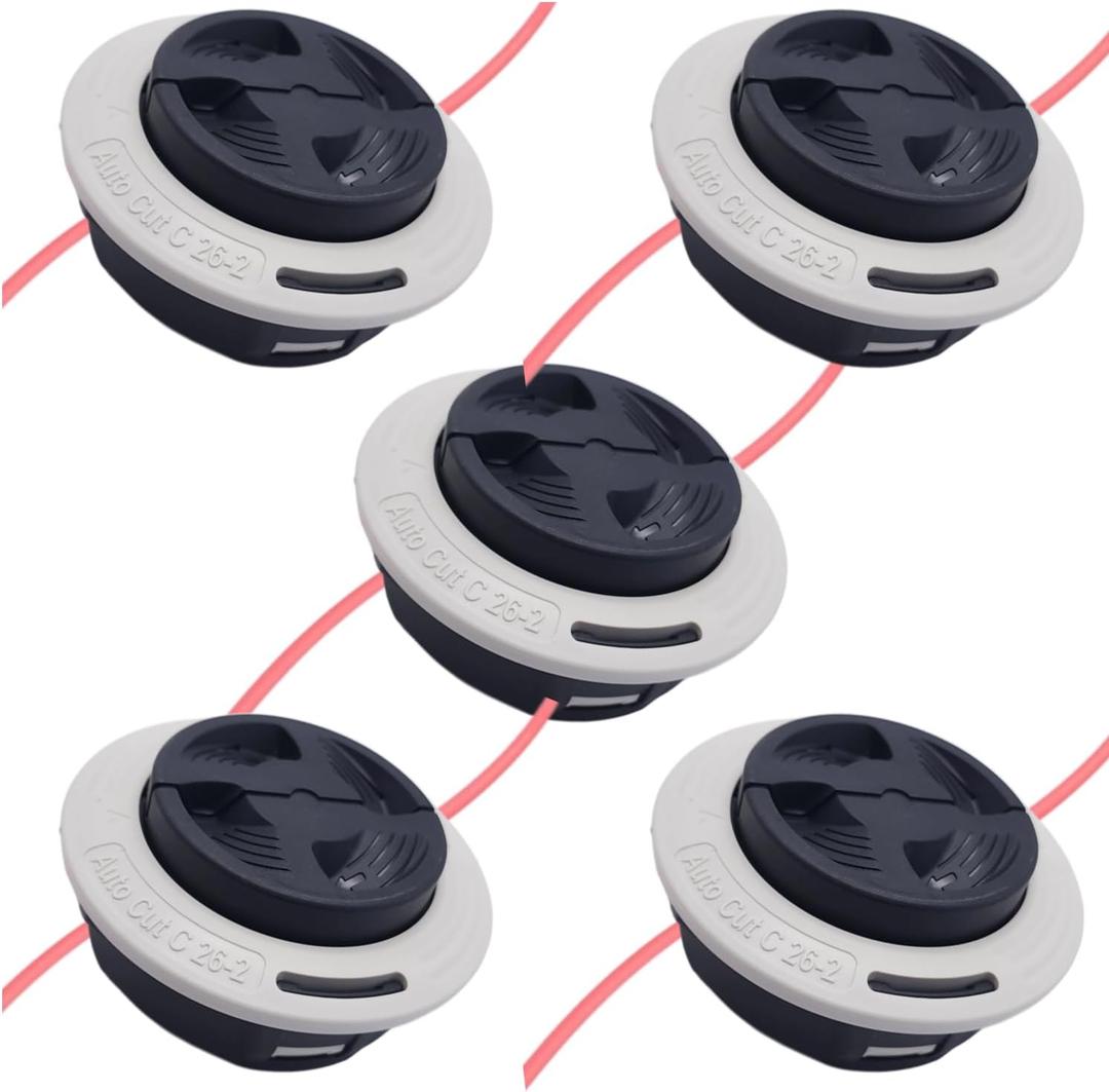 (5Pack) C26-2 Trimmer Head for Stihl FS55 FS55R FS56 FS56RC FS70 FS70R FS80 FS85 FS90 FS90R FS91 FS91R FS94 FS94R FS110 FS111R FS111RX FS120 FS130 String Trimmers Replace#4002 710 2169