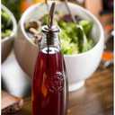 Tablecraft 12Oz Oil Vinegar Bot Recycled Grn Glass