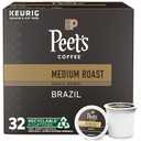 Peet's Coffee, Medium Roast Keurig K-Cup Pods - Single Origin Brazil 32 Count (1 Box of 32 K-Cup Pods)09/02/26