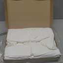 Amazon Basics 6-Piece Oversized Highly Absorbent Fade-Resistant Towel Set, 100% Cotton Towels for Bathroom, Soft, 2 Bath Towels, 2 Hand Towels, 2 Washcloths, White