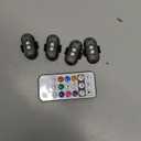 4PCS Wireless LED Strobe Lights with Remote Control, 8 Colors USB Charing Waterproof Anti-Collision Led Emergency Warning Lights for Car Motorcycle Drone Aircraft Bike