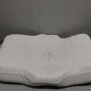 Osteo Cervical Pillow for Neck Pain Relief, Hollow Design Odorless Memory Foam Pillows with Cooling Case, Adjustable Orthopedic Bed Pillow for Sleeping, Support for Side Back Sleepers (Queen(25.5*16.5*5.2/4.1 inches), White)