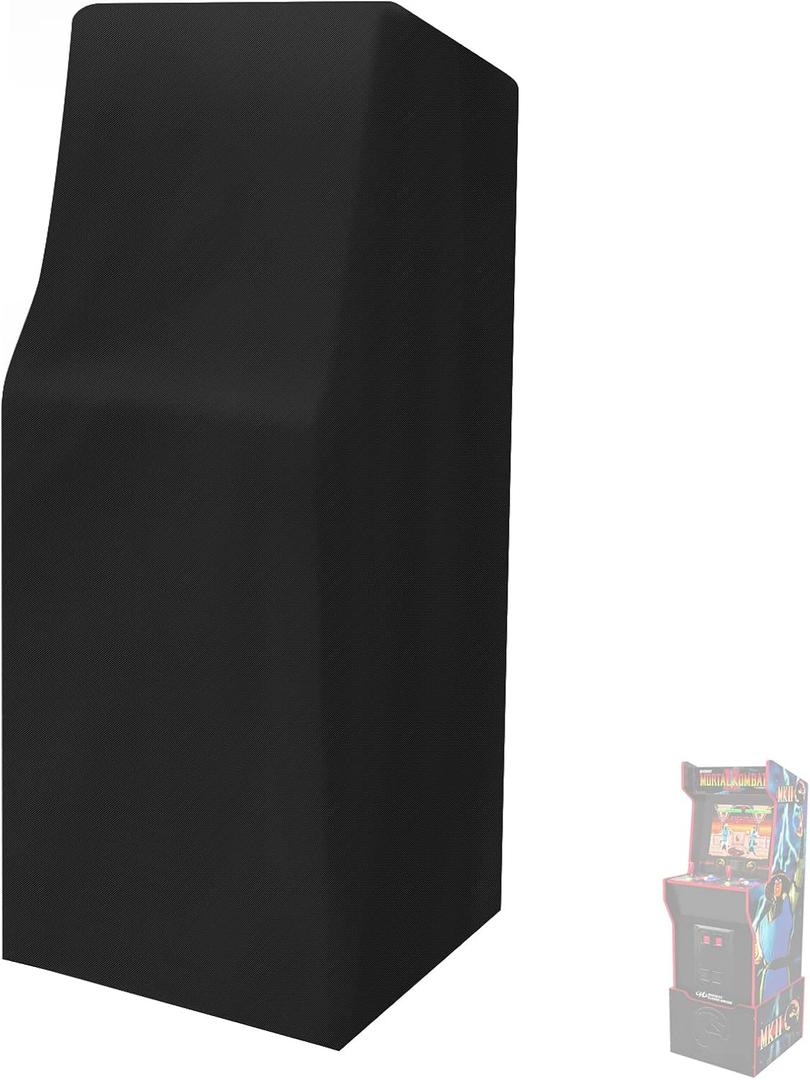 Game Machine Cover Waterproof & Dust-Proof Retro Home Arcade Machine Cover Electronic Game Cover Black
