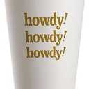 SharkBliss Howdy Party Cups, 20 Pack 9oz Howdy Howdy Howdy Disposable Paper Funny Humor Cups for Party Table Decor (Gold Howdy Cups)