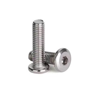 M6 x 30mm (20 Pack) Metric Flat Head Hex Socket Cap Screws Bolts, 304 Stainless Steel 18-8, Hex Drive, Bright Finish, Fully Machine Thread