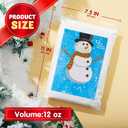JOYIN 12oz Fake Snow Decoration Xmas Artificial Snow, 320g Plastic Fake Snowflakes for Christmas Tree Decoration Holiday Decor and Winter Displays (White)