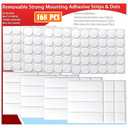 Double Sided Tape for Hanging Picture Poster Decorations, Removable Strong Mounting Adhesive Strips Dots for Balloon, Photo, Art Craft, Party Supplies