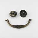 4-Pack 4.5" C-C Vintage Look Antique Bronze Bail Drawer Pull Drop Swing Handles Dresser Pulls Cabinet Knob Vintage Style 114 mm 4 1/2" Centers (4, Antique Bronze)