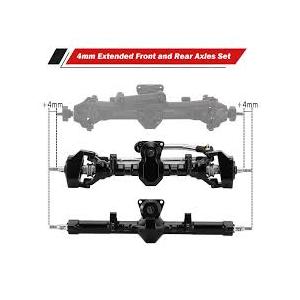 INJORA ProSteer Double Joint 40g Front and 22g Rear Axle for 1/24 Axial SCX24 Upgrade