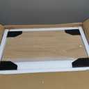 Arbuxzuy Rattan Bathroom Storage Cabinet,Corner Floor Cabinet with 2 Doors and Adjustable Shelf, Narrow Toilet Paper Cabinets with 2Hooks,Toilet Organizer for Small Spaces,7.87"D*9.84"W*29.72"H Oak