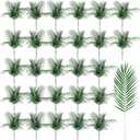 Jutom 200 Pcs 25 in Artificial Palm Leaves Decor Large Tropical Faux Plant