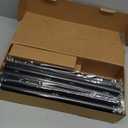 IFELS 2 Pack Heavy Duty Curtain Rods for Windows 72 to 144 Inch, 1 Inch Gold Curtain Rods Set of 2 Pack for Outdoor, Farmhouse, Bedroom, Adjustable Easy Install Drapery Rod (A2,Gold,30"-150"-2Pack)