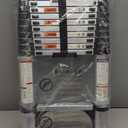 Soctone Telescoping Ladder, 12.5 FT Aluminum Button Retraction Extension Ladder with 2 Triangle Stabilizers, Multi-Purpose Ladder with Slow Down Design, 330lbs Max Capacity for House Daily Life