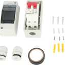 Miniature Circuit Breaker 16A DC500V for Solar Panels Outdoor Disconnect Switch IP65 Rated DIN Rail Enclosure RV Breaker Box