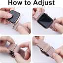 Stretchy Nylon Band Compatible with Apple Watch Band 38mm 40mm 41mm 42mm 44mm 45mm 46mm 49mm Women Men, Adjustable Sport Elastic Replacement Strap for iWatch Series 10 9 8 7 6 5 4 3 2 1 SE