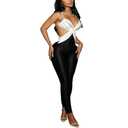 YOUFE Womens Sexy Club Outfit Backless Bodycon Brithday Jumpsuit Sleveless Going Out One Piece Set S