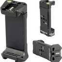 Metal Phone Tripod Adapter Mount with Cold Shoe/Arca-Swiss Quick Release Plate/1/4 Thread Holes, Smart Phone Stand Clamp Holder for Tripod Compatible with iphone 17/16/15/14/13 Pro Max/Samsung