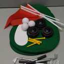 6-Set Golf Table Centerpieces Premium Golf Party Decorations Including Golf Balls, Turf, Clubs, Tees, Sand Traps, Red Flags & Stands,Golf Pen, Ideal for SportsThemed Birthday Parties & Event Decor