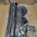 4 Pcs Purse Display Stand Adjustable Height Handbag Display Stand Metal Handbag Stand Holder Double Hook Purse Holder Stand for Home Store Boutique Counter, Black