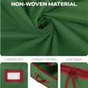 Christmas Wrapping Paper Organizer Storage, with Straps & Pockets, Gift Wrap Organizer Bag for Christmas Decorations, Fits Upto 24 Rolls, Underbed Storage for Holiday Decoration, (Green)