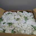 NUPTIO Flower Balls for Wedding Centerpieces - 10 Pcs 14.2 inch Diameter Fake Flower Ball Arrangement Bouquet Party Centerpieces for Tables - White Rose Bouquet Centerpiece Flowers for Wedding Table