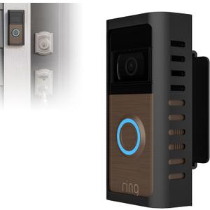 ZOPPEN Anti-Theft Ring Doorbell Mount, Metal Ring Camera Mount Adjustable Angle (45-135 Degrees) Compatible with Battery Video Doorbell 2/3/4/Pro (2024 Release), Door Bell Holder Mounting Bracket