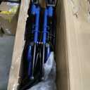 Drive Medical Blue Streak Lightweight Wheelchair with Swing-Away Footrests and Flip-Back Arms, Portable Folding Wheelchair for Adults and Seniors, 18 Inch Seat