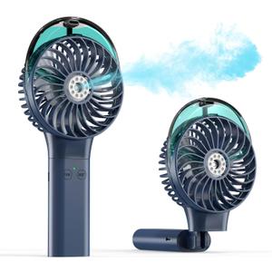PANERGY Handheld Misting Fan, Rechargeable Portable Fan with Mist, Foldable Mini Fan for Women Girl Travel Makeup Outdoor Office PANERGY Handheld Misting Fan, Rechargeable Portable Fan with Mist, Foldable Mini Fan for Women Girl Travel Makeup Outdoor Office