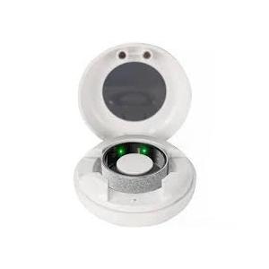 LuckRing Silver,8#,Smart Ring with No App Subscription, IP68 Waterproof Health Tracker with Charging Box, Activity Tracker/Sleep Recorder/Activity Reminder - 5-7 Days Battery Life