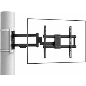 CondoMounts 37"–80" TVs | Indoor Full Motion TV Mount Fits Pillars & Poles, No Drill Gazebo & Pergola TV Mount, VESA 600x400, Holds 110 lbs