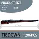 1:1 98K Building Blocks Gun Sets 1206 Pieces Model Collection Toy for Kids and Adults Gift