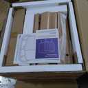 Decofy Fluted Nightstands with 2 Drawers, 19.7'' Wide Wood End Table with Curved Profile Design, Mordern Beside Table with Metal Handle for Bedroom, Oak