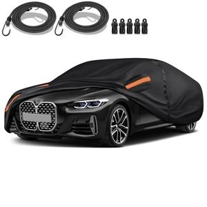 QUYDDC Special 16-Layer Full Car Cover Fit for 2014-2024 BM-W 420i 430i 435i 440i Series/ M4 Ultra Heavy 600D Oxford Cloth, All-Weather Protection Summer Sun Exposure and Winter Snow Rain Dust UV