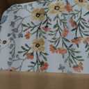 Living Room Area Rug 8x10: Vintage Floral Area Rug - Machine Washable Non Slip Low Pile Foldable Area Rugs - Family Room Dining Room Farmhouse Indoor Carpet - 8'x10' Beige
