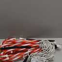 Joiedomi 12 Pcs Christmas Candy Cane Pathway Markers Lights, 12 Stakes Lights with Warm White, Waterproof Outdoor Decorations for Holiday Xmas Indoor,Yard,Patio,Garden,Walkway