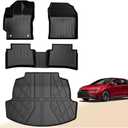 for Toyota Corolla Floor Mats and Cargo Liner 2020-2026 - All Weather Floor Mats and Trunk Mat for Toyota Corolla/Corolla Hybrid Sedan (Not Fit Corolla Cross/Hatchback) 2025 2024 2023 2022 2021 2020