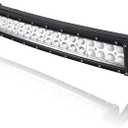 Willpower 22 inch 120W Curved Spot Flood Combo LED Work Light Bar 6000K Driving Lights 7800LM Fog Lamp Offroad Lighting for Vehicle Truck Car ATV SUV 4X4 Truck, Waterproof DC 12V 24V